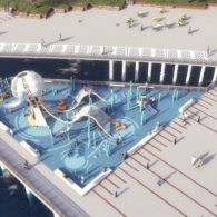 Waterfront playground